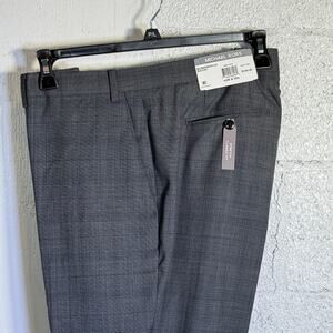 Michael Kors Men's Plaid ClassicFit WoolBlend Stretch Suit Pants grey 42x30 $190